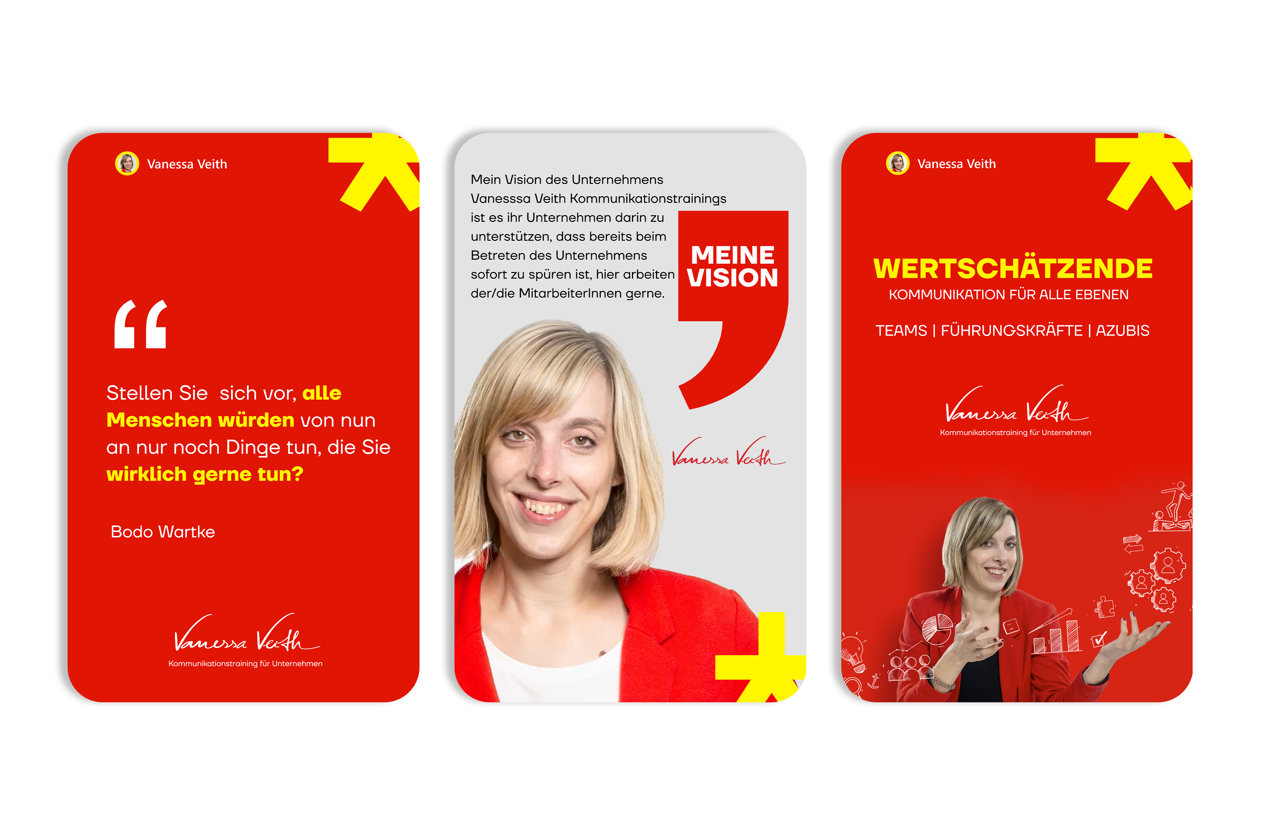 Social content card templates — quote, vision, and offering cards